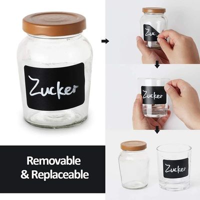 Minimalist Style Custom Printing Label for Pantry Containers Jars Bathroom