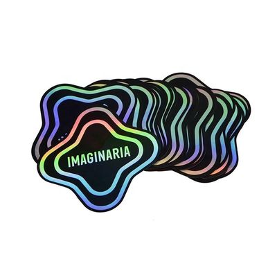 Die Cut Offset Printing Stickers Reflective Rainbow Custom Holographic Stickers