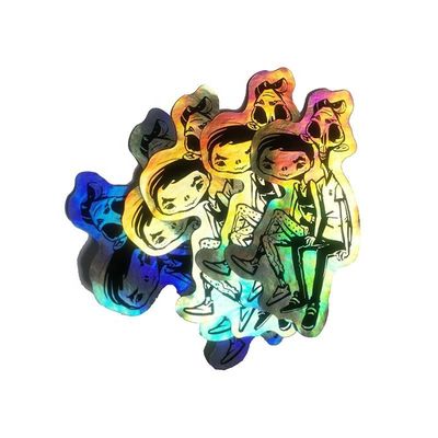 Die Cut Offset Printing Stickers Reflective Rainbow Custom Holographic Stickers