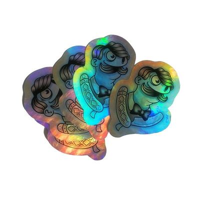 Die Cut Offset Printing Stickers Reflective Rainbow Custom Holographic Stickers