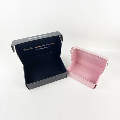 Custom Printing Logo Glossy Pink Black Mailer Box for Toys Packaging