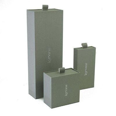 Custom Printing Hard Rigid Cardboard Sleeve Drawer Box with inside Sliding Box