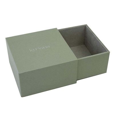 Custom Printing Hard Rigid Cardboard Sleeve Drawer Box with inside Sliding Box