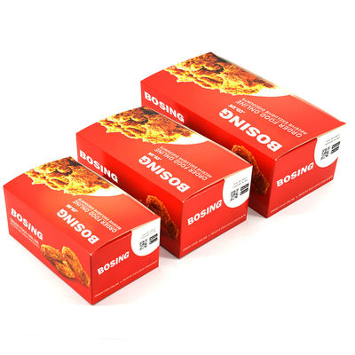 Food Grade Paper Pizza Packaging Box For French Fried Chicken