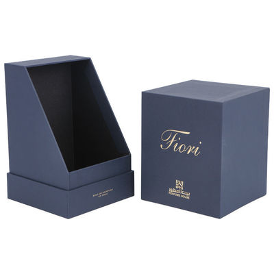 Embossing Custom Printing Lid And Base Box For Soy Candle Jar