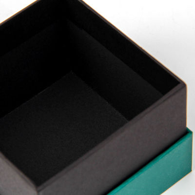 Gold Stamp Logo Cosmetic Packaging Box Jewelry Earring Lid And Base Gift Box