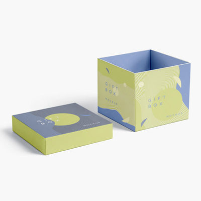 Art Paper Lid And Base Cardboard Boxes Embossing Technics