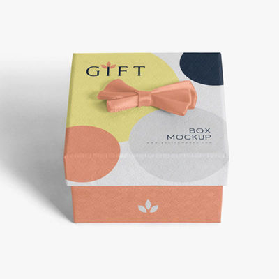 Art Paper Lid And Base Cardboard Boxes Embossing Technics