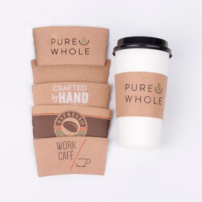 4 Pack 6 Pack Foldable  Kraft Paper Packaging Box For Coffe Beer Hot Drink Bottle