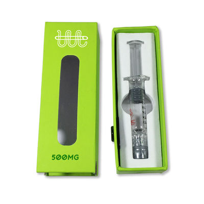 Private Design Pen Style Printing Packaging Box For Child Proof Oil Injector Syringe