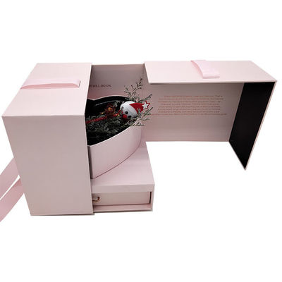 Big Cube Heart Box With Drawer for Valentine's Day Rose Chocolate