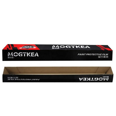 Long Rectangle Corrugated Paper Packaging Tuck Top Carton For Film Protection