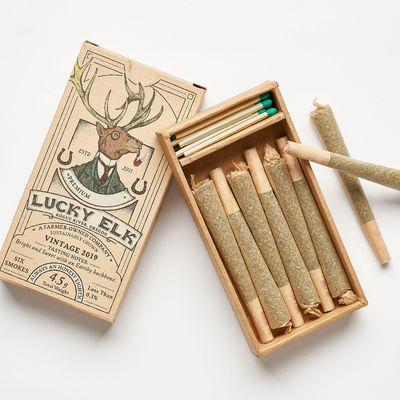 Drawer Tube Vape Packaging Box For Black Cigarette Pre Roll