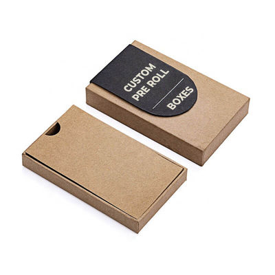 OEM Custom Printing Pre Roll Display Boxes Kraft Paper material