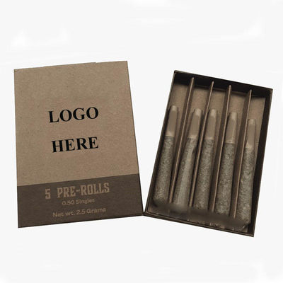 Pre Roll Paper Cigarette Boxes Child Resistant With UV Coating