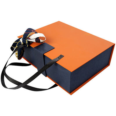 Portable Magnetic Shoe Packaging Boxes Glossy Lamination