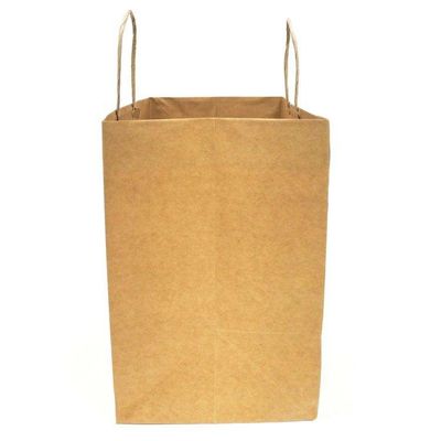 Recyclable Kraft Paper Bag Kraft Lunch Bags With Twisted Handles