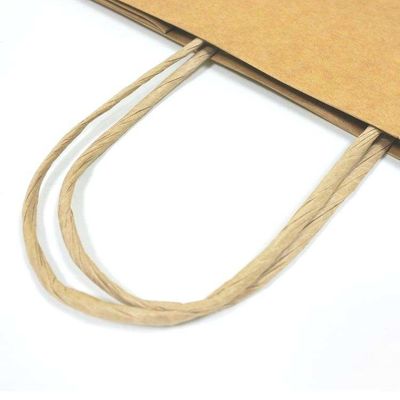 Recyclable Kraft Paper Bag Kraft Lunch Bags With Twisted Handles
