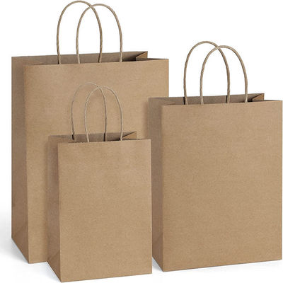 Custom Printed Shopping Brown Paper Bags