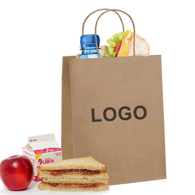 Custom Printed Shopping Brown Paper Bags