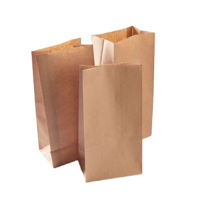 Custom Printed Kraft Paper Bag Food Grade Recycled For Bread Sandwich