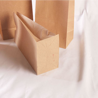 Custom Printed Kraft Paper Bag Food Grade Recycled For Bread Sandwich