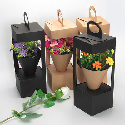 Custom Eco-friendly Valentine Flower Packaging Box for Luxury Rose Flower Gift