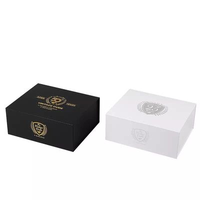 Custom Logo Black Magnetic Paper Box Folding Gift Box For Shoes Clothing