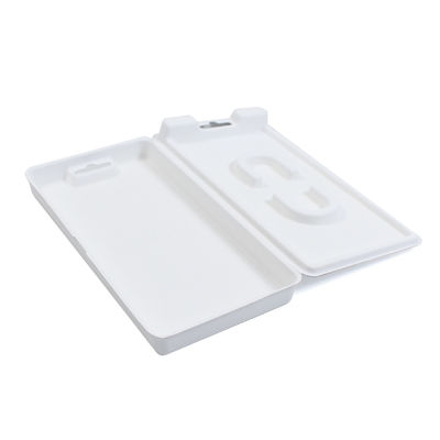 Sugarcane Bagasse Paper Molded Pulp Packaging Trays For Electronic Products Phone Case