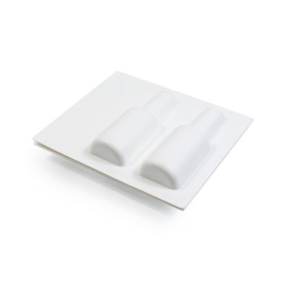 Biodegradable Luxury Cosmetics Set Paper Molded Pulp Tray Packaging Insert