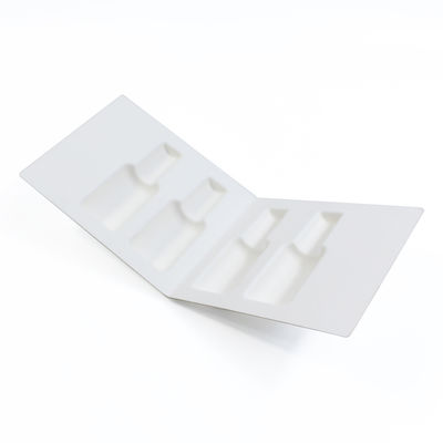 Biodegradable Luxury Cosmetics Set Paper Molded Pulp Tray Packaging Insert