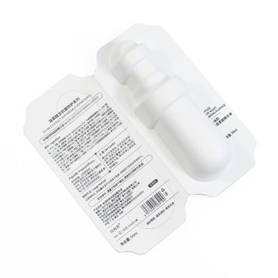 Biodegradable Luxury Cosmetics Paper Molded Pulp Tray Packaging Box With Glue Lid