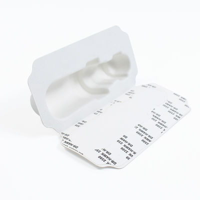 Biodegradable Luxury Cosmetics Paper Molded Pulp Tray Packaging Box With Glue Lid