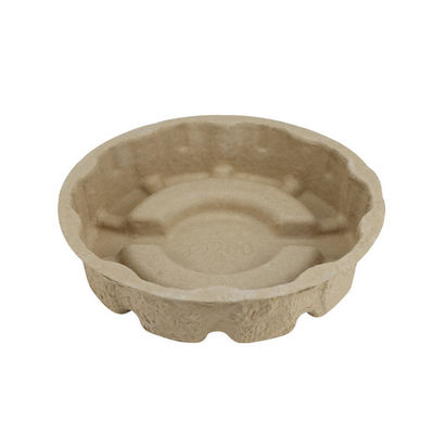 Takeaway Paper Molded Pulp Packaging Tray Custom Biodegradable Food Grade