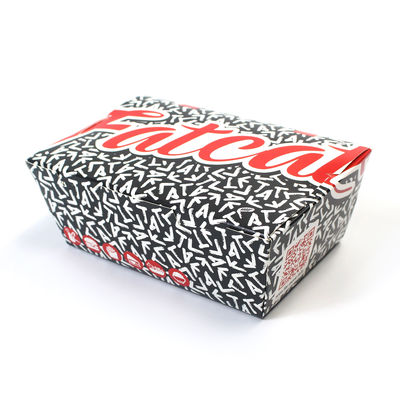 Rectangle Salad Fruit Lunch Takeaway Disposable Fast Food Packaging Kraft Paper Corrugated