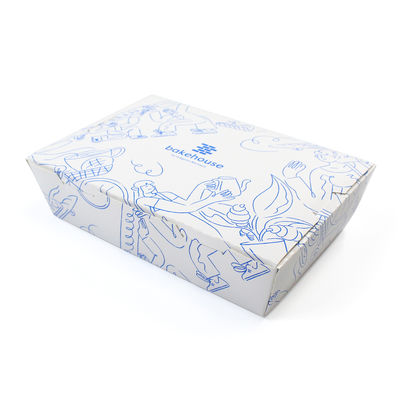 Customizable Logo Takeaway Paper Lunch Box Disposable Environmental Protection Food Packaging Box