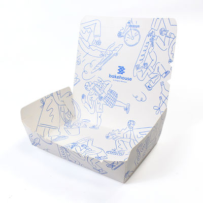 Customizable Logo Takeaway Paper Lunch Box Disposable Environmental Protection Food Packaging Box