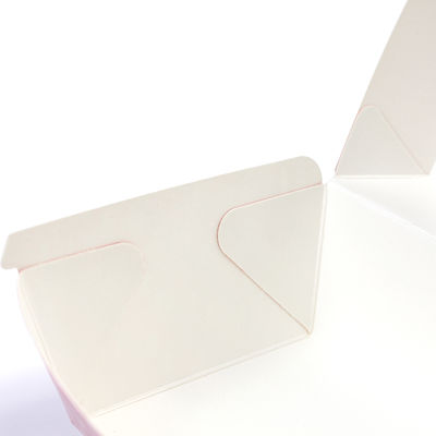 Disposable Kraft Paper Fast Food Burger Packaging Box With Varnishing Printing