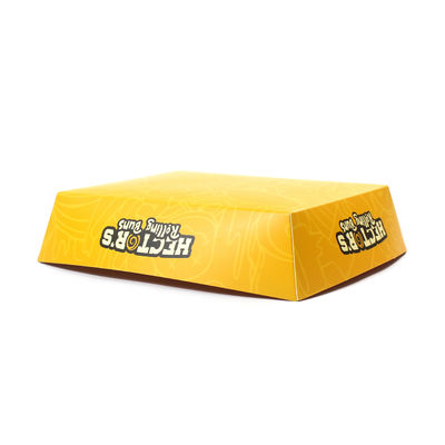 CMYK or Panton Printing Kraft Paper Food Tray for Snacks and Cakes