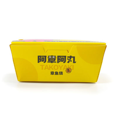 Noodle Boxes Eco Friendly Food Container Pails With Handle Kraft Paper Corrugated