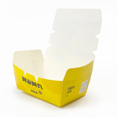 Noodle Boxes Eco Friendly Food Container Pails With Handle Kraft Paper Corrugated