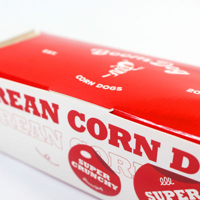 Custom Logo Printing Paper Packaging Hot Dog Tray Takeaway Food Container Box Food Packing