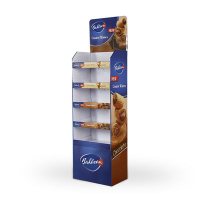 Floor Retail Store Product Display Stands Cardboard Corrugated Visual Merchandising Displays