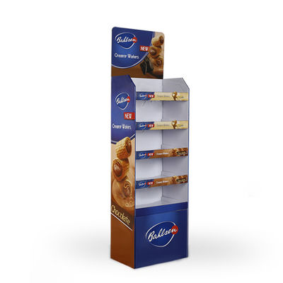 Floor Retail Store Product Display Stands Cardboard Corrugated Visual Merchandising Displays
