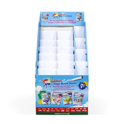 Custom Corrugated Cardboard Supermarket Rack For Cosmetic Retail Display Skin Care Product Stand For Point Of Sale