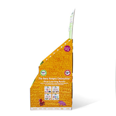 Custom Retail Printed Pop Cardboard Display Rack Corrugated Product POP Cardboard Floor Display Stands Shelf