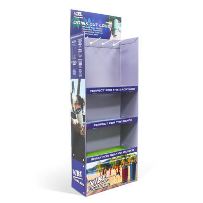 Custom Design Cardboard Display Racks Advertising Promotion Paper Floor Standing Display Stand Shelf