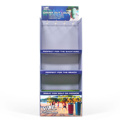 Custom Design Cardboard Display Racks Advertising Promotion Paper Floor Standing Display Stand Shelf