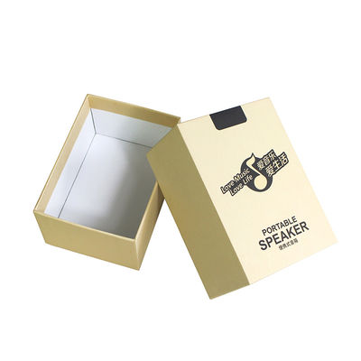 Custom Corrugated Board Off-white Loudspeaker Box with CMYK or Panton Printing Color