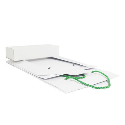 Luxury Custom Logo Folding Package Box Magnetic Closure Cosmetic Gift Paper Box With Rope Handle